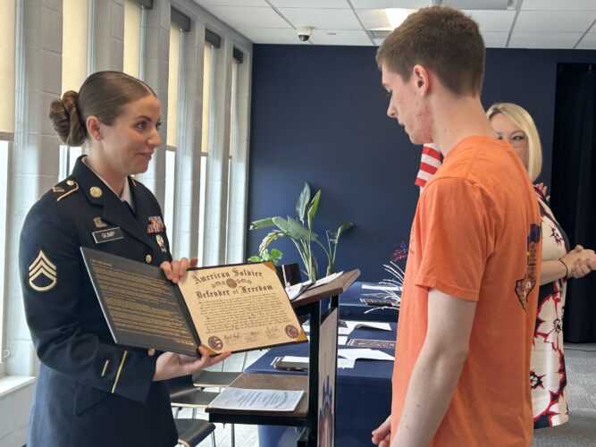 WPHS Honors Future Soldiers For Committing To Military